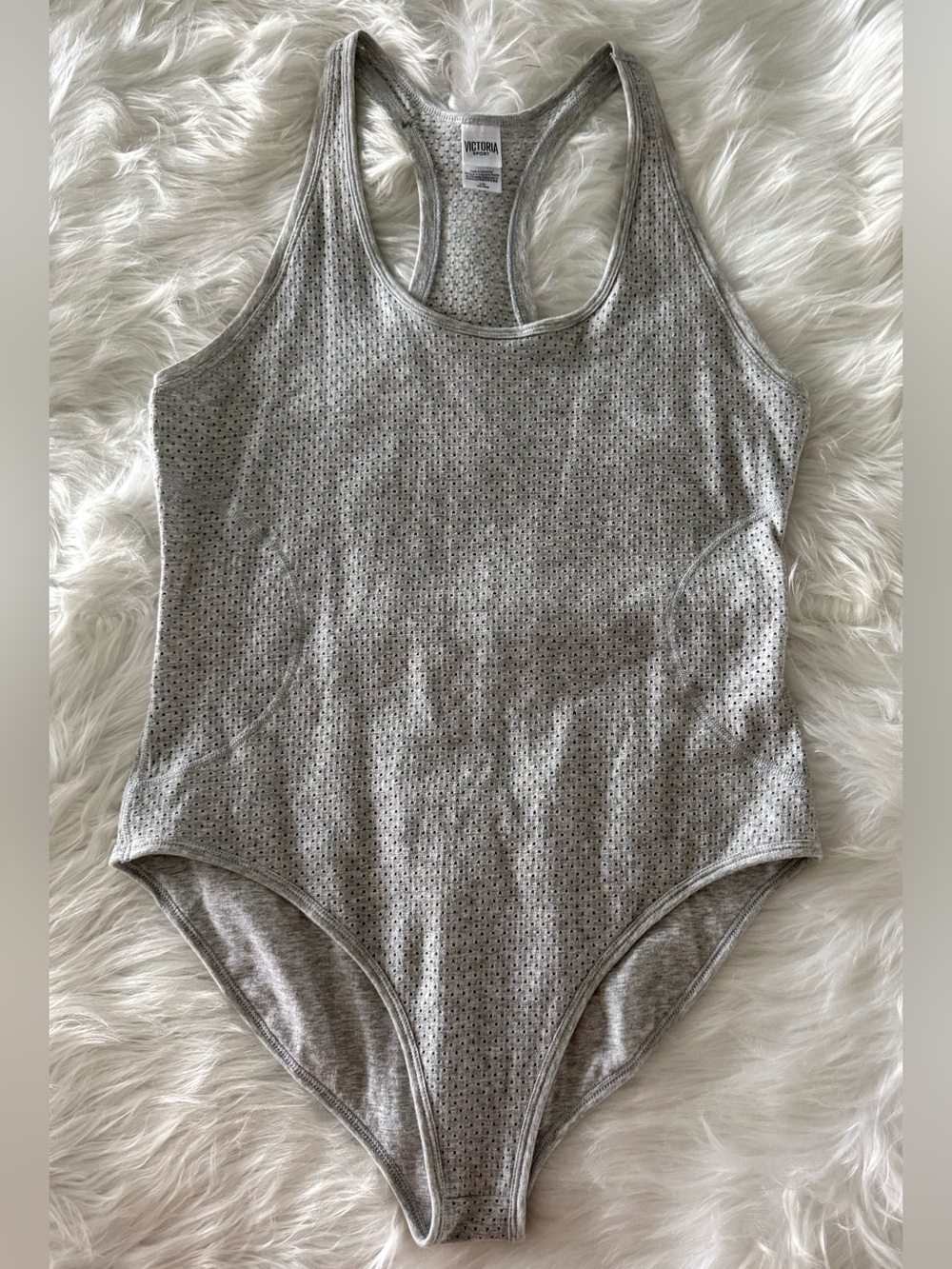 🩶 VICTORIA SPORT
Perforated Racerback Bodysuit | Size L